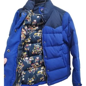 Patagonia Bivy Jacket Down Blue Mushroom 🍄 Rare Womens S puffer Excellent
